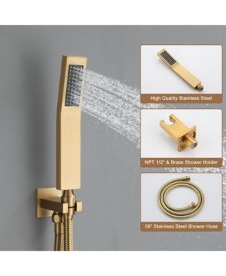 Single Handle 1-Spray Thermostatic 4-function Shower Faucet
