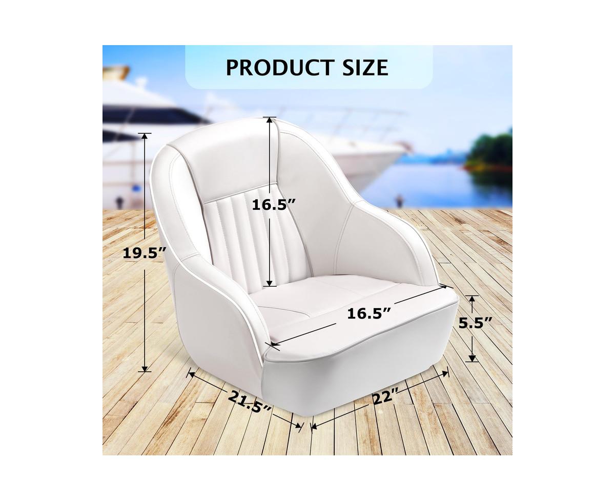 gaomon Pontoon Boat Seat,Captain Bucket Seat With Thickened Sponge Padding,Boat Captains Chairs,Fishing Boat Seats, Boat Bucket Seat for Fishing Boat