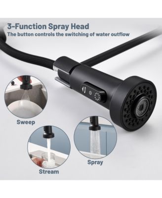 68.7 inches 1.8 GPM Pull Down Touchless Sensor Single Handle Kitchen Faucet with Accessories