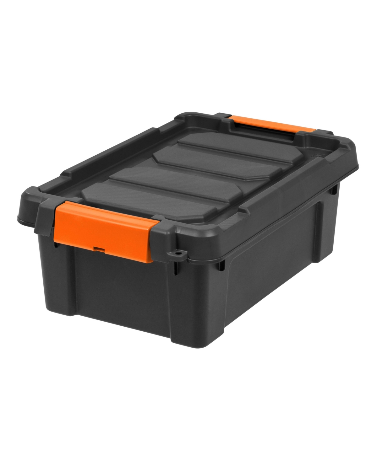 3 Gal. Plastic Storage Bins with Lids, Latching Totes, Heavy Duty Containers - Black