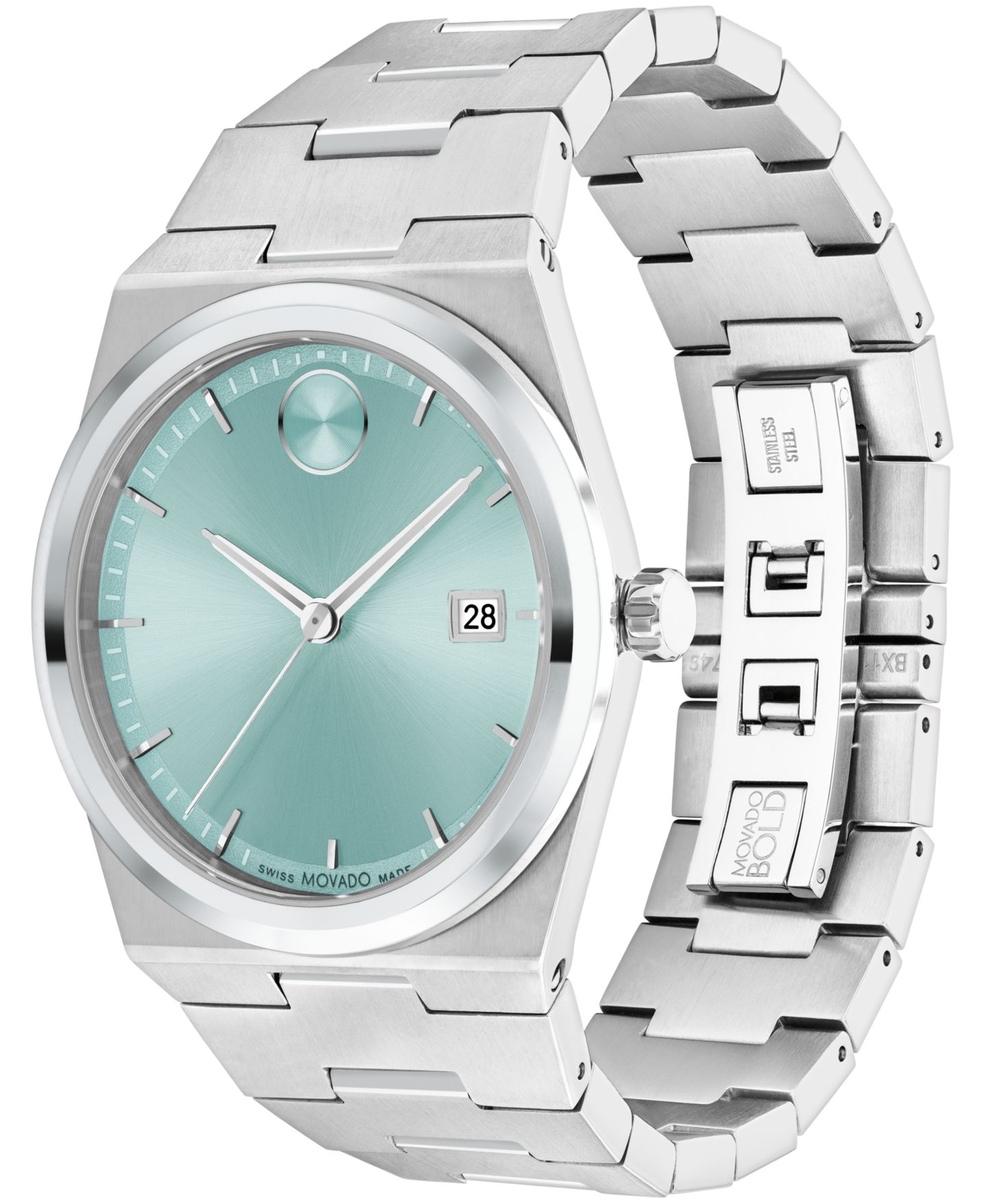 Часы Movado Bold Quest, швейцарский кварц, нержавеющая сталь, 40 мм — фото 2