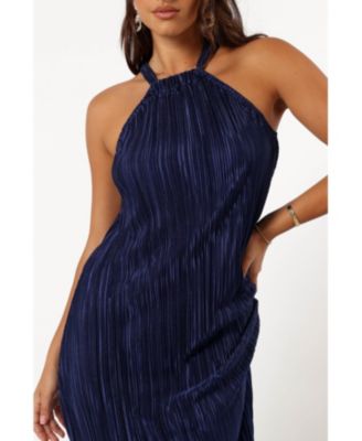 Women's Melody Plisse Halter Maxi Dress