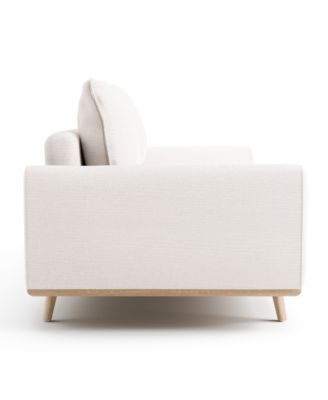 83" Kasi Cotton Round Arm Sofa