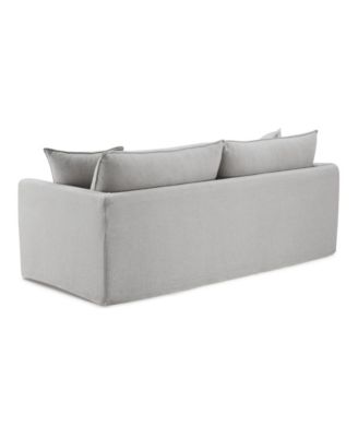 84" Linen Maddy Narrow Track Arm Sofa