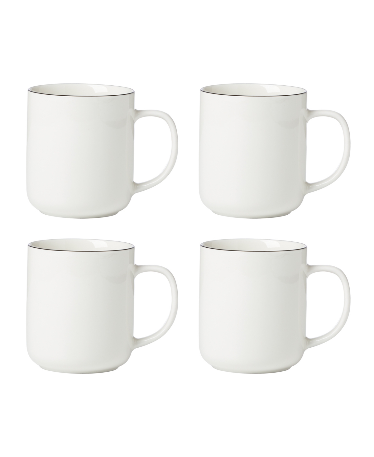 365 Collection 24/7 Mug Set, Set of 4 - White
