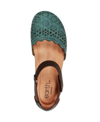 Women's Bronnie Perforated Two-Piece Flat Sandals