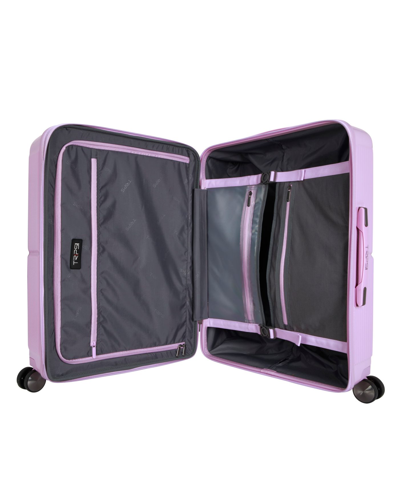 Чемодан Trips Luggage Flight Plan Medium Check-in Spinner, цвет: Холодный синий — фото 10