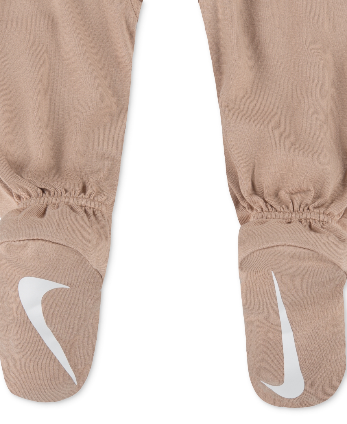 Nike Baby Essentials Viscose Long-sleeve Footed Coveralls, 2 Pack In Hemp