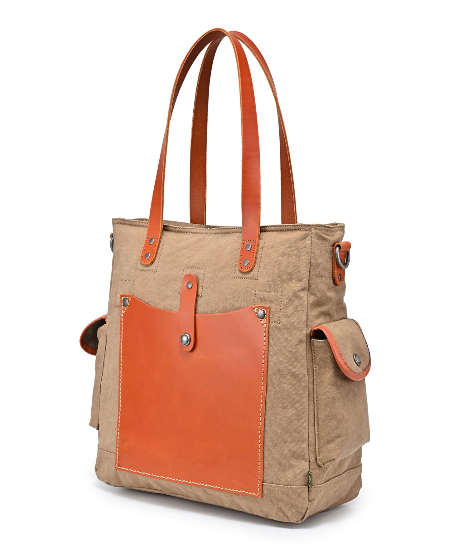 Женская сумка TSD BRAND Super Horse Canvas, цвет: Коричневый — фото 7