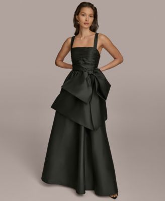 Donna Karan New York - Women's Straight-Neck Bow-Trim Ballgown