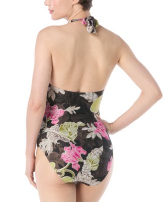 Women's Printed Beaded One-Piece Swimsuit