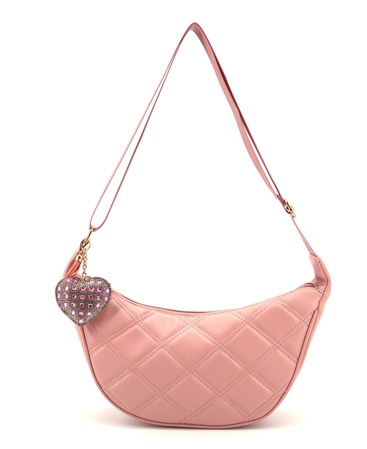 Like Dreams Cassie Quilted Crossbody Sling Bag In Pink