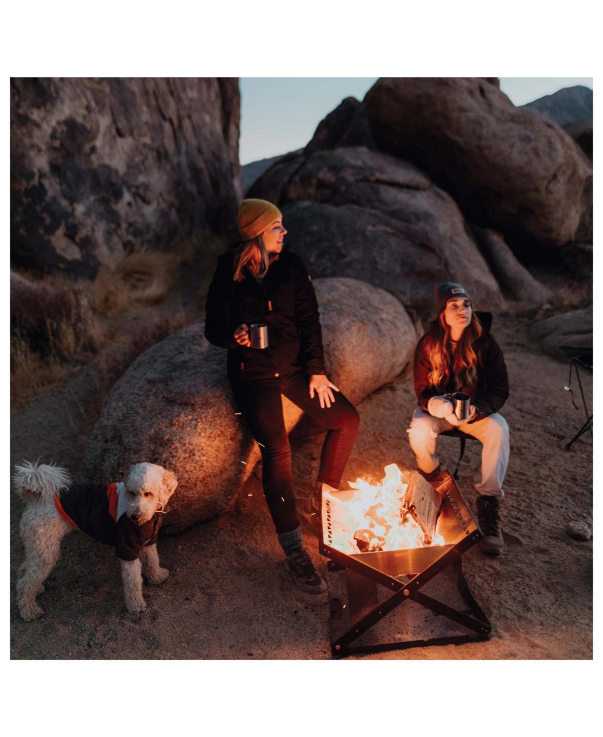 Primus Kamoto Portable Open Fire Pit Grill, Perfect for Open Fire Cooking, Suitable Leave No Trace Option,