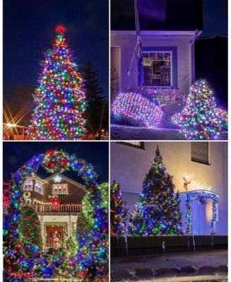 120 LED Outdoor Solar String Lights 8 Modes Decorative Fairy Lights 2-Pack - 39.4 FT