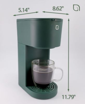 Compact Single Serve Coffee Maker - Compatible with K-Cup Pods Ground Coffee