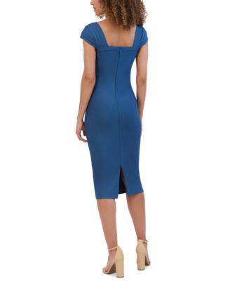 Women's Bandage Sweetheart Cap-Sleeve Dress