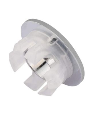 Sink Basin Trim Overflow Cover Brass Insert In Hole Round Caps Brushed Nickel(2 Pack)