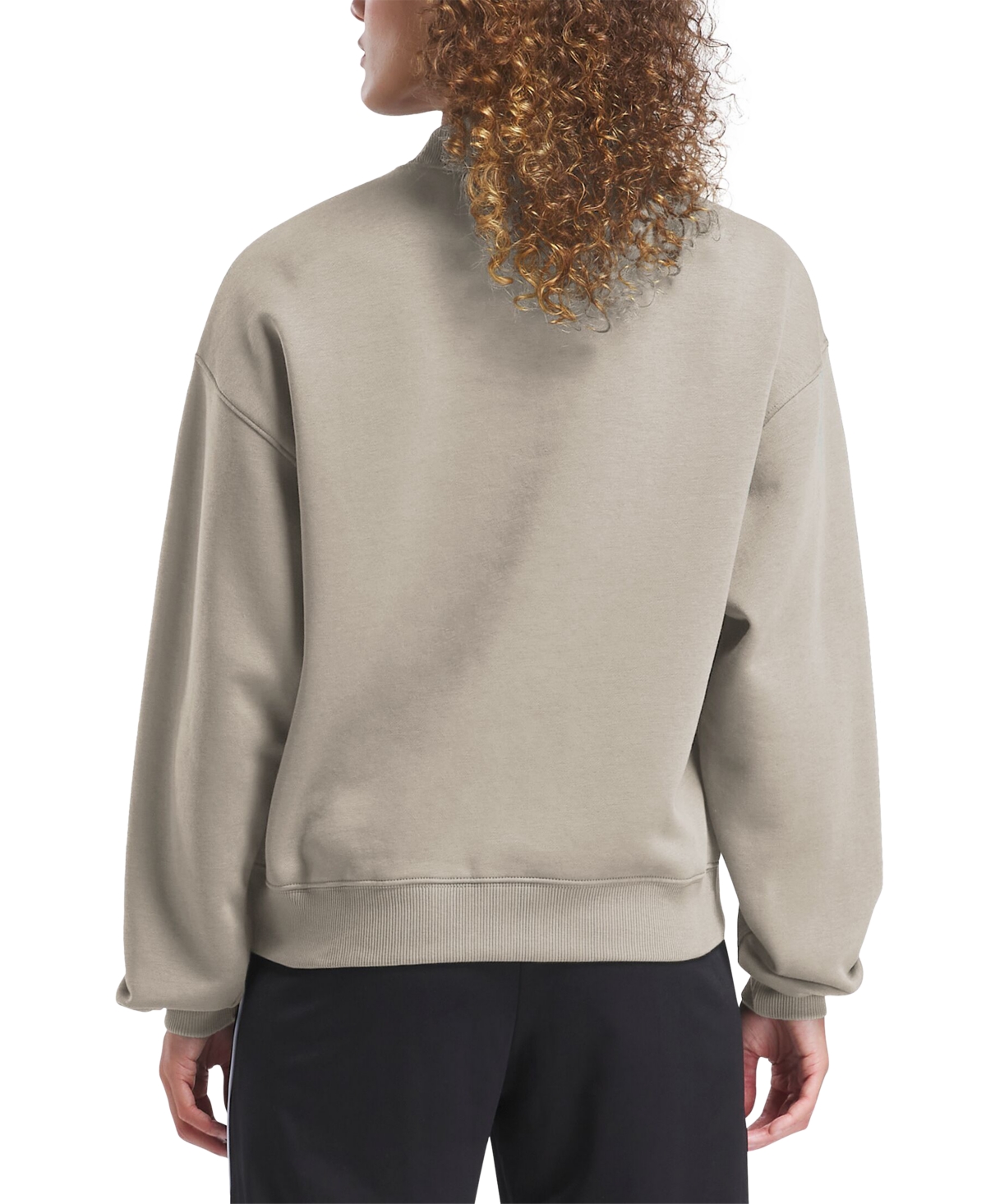 Reebok Women's Identity Cotton Fleece Mock Neck Sweatshirt