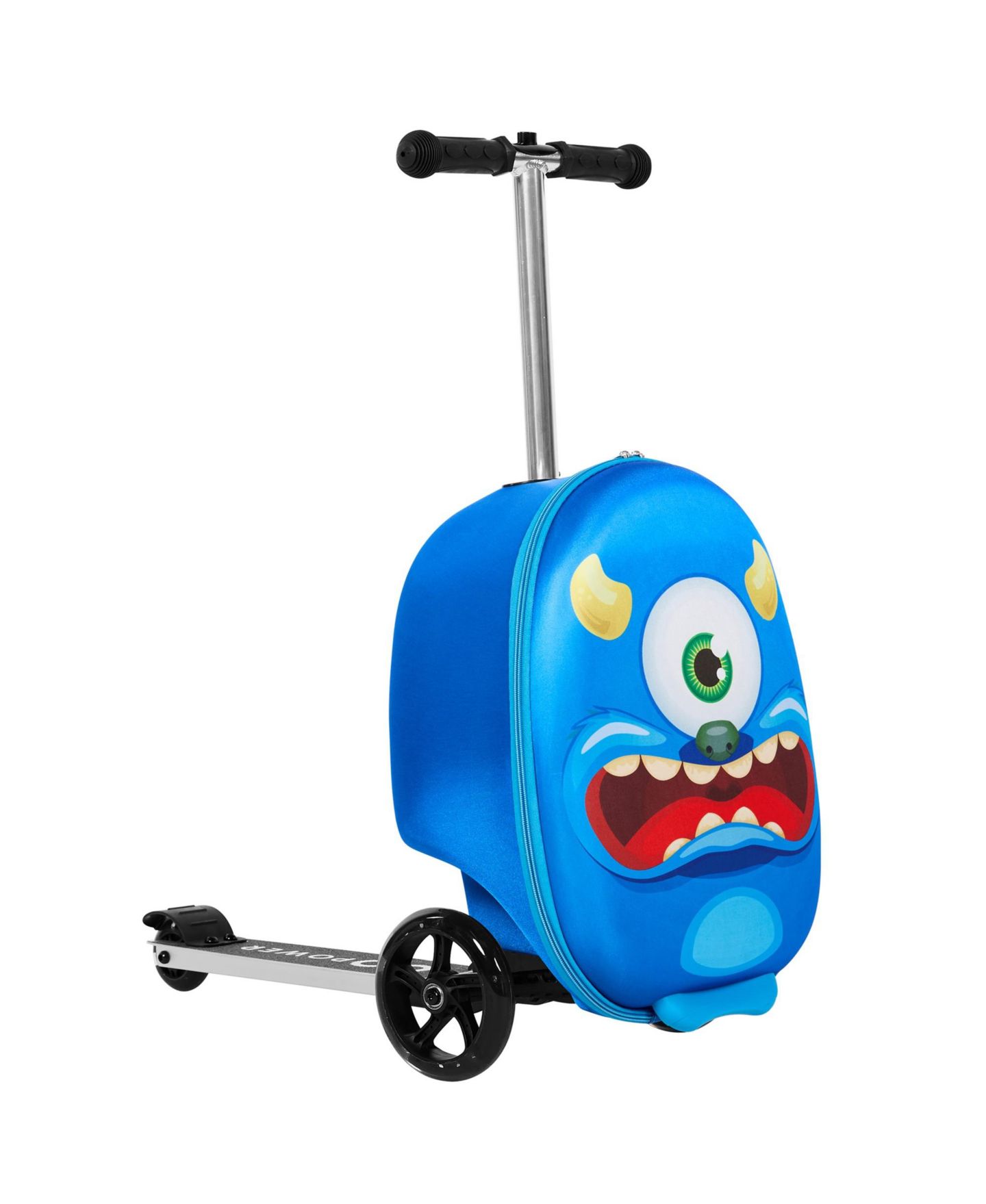 Детская игрушка GoPowerBike GoVoyage 3-Wheel Kids Luggage Scooter with Light-Up Wheels, цвет: Синий — фото 8