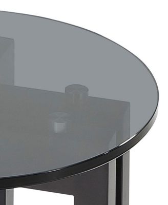 Emila 24" Round Glass Mix and Match End Table