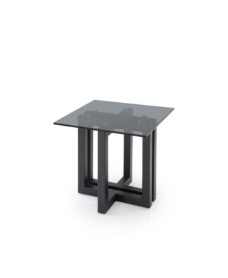Emila 24" Square Glass Mix and Match End Table
