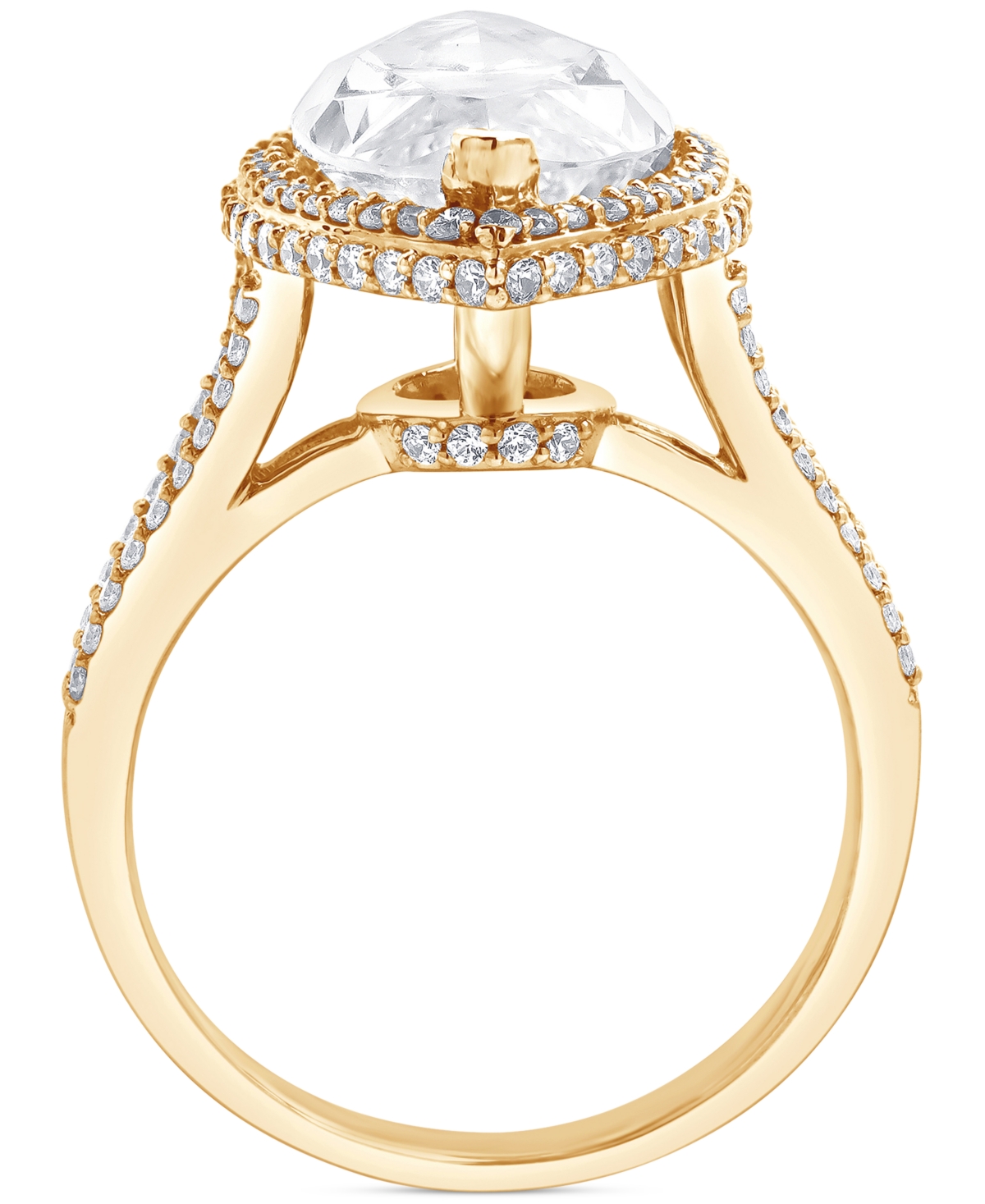 Badgley Mischka Igi Certified Lab Grown Diamond Marquise Halo Engagement Ring (5-5/8 Ct. T.w.) In 14k White, Yellow In Yellow Gold