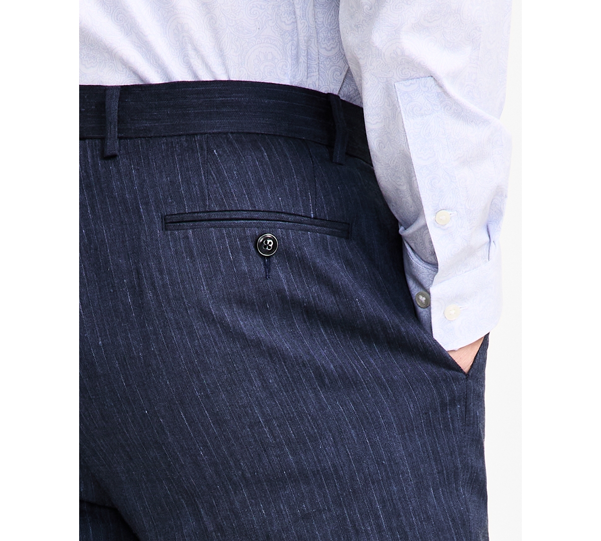 Michael Kors Men's Classic Fit Wool Blend Suit Pant In Blue