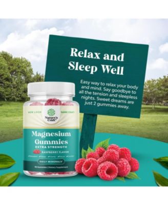 Magnesium Gummies, Relaxing Magnesium Citrate Gummies for Muscle Function and Relaxation Support, 90ct