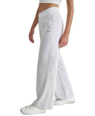 Women's Studded-Logo Wide-Leg Pants