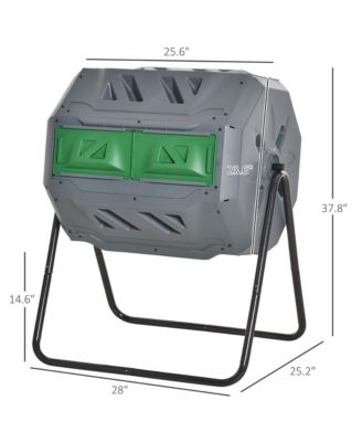 Tumbling Compost Bin Outdoor 360°, Light