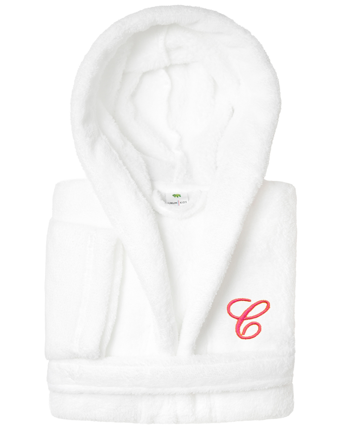 LINUM HOME PERSONALIZED KIDS SUPER PLUSH HOODED BATHROBE 