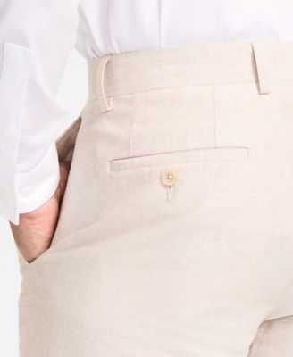 Men's Slim-Fit Linen Suit Pants, Exclusively at Macy's