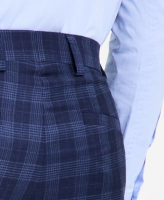 Men's Modern-Fit Plaid Suit Pants