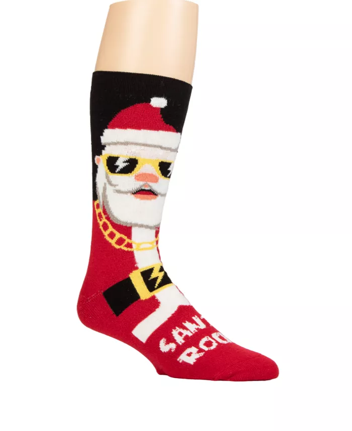 Men’s Ultra Lite Eddie Festive Santa Crew Sock