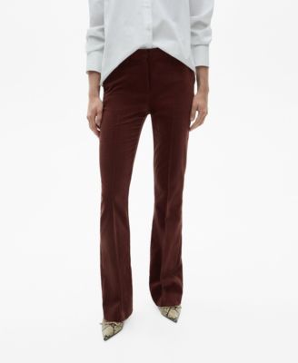 Women's Straight Velvet Pants