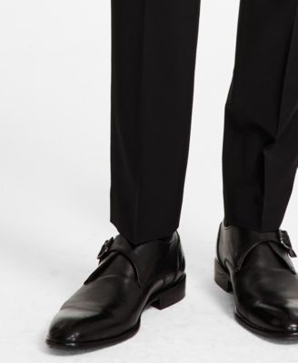 Men's Skinny-Fit Wool Blend Suit Pants