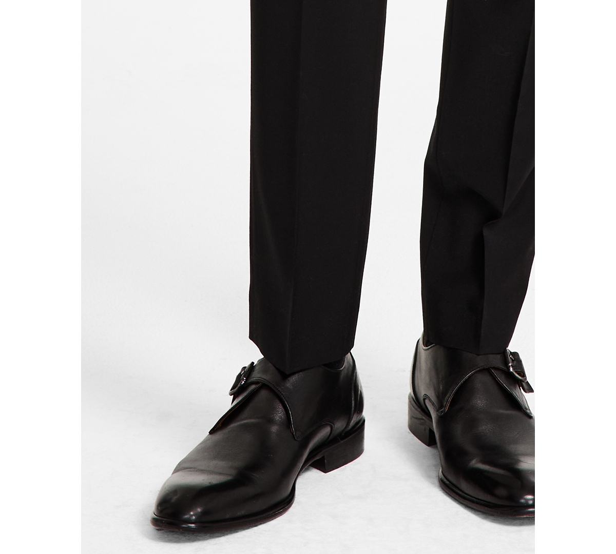 Calvin Klein Men's Skinny-fit Wool Blend Suit Pants In Black