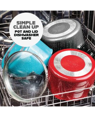 5 qt. Ceramic Nonstick Pasta Pot with Built-in Strainer and Twist N Lock Handles