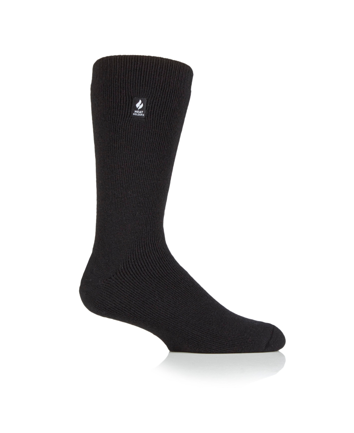 Shop Heat Holders Men's Mason Lite Merino Solid Wool Crew Sock In Black