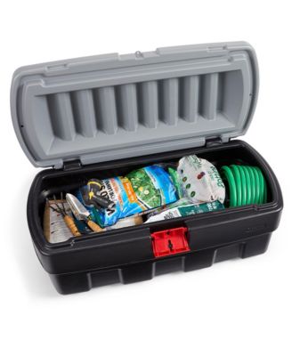 48 Gallon Black Action Packer Lockable Latch Storage Box Tote, Single