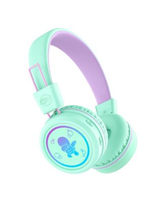 KidJamz KJ55BT Safe Listening Bluetooth Wireless Headphones for Kids w/ LED Lights