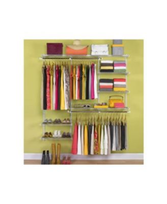 Configurations 3-6 Feet Custom DIY Closet Organizer Deluxe Kit, White