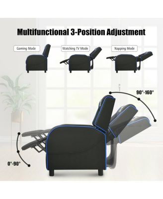 Massage Racing Gaming Single Recliner Chair