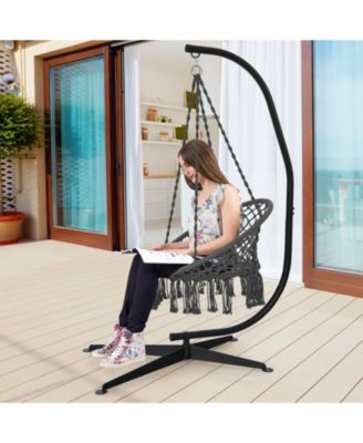 Solid Steel C Hammock Frame Stand