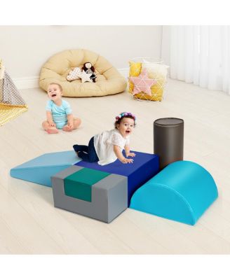 6 Piece Climb Crawl Play Set Indoor Kids Toddler