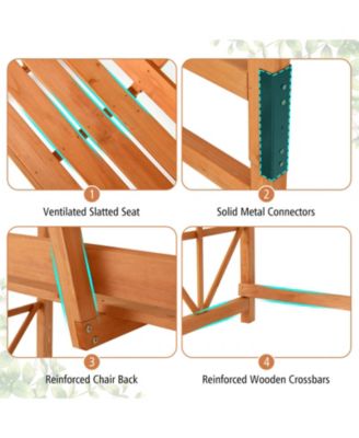 6.2 Feet Tall Patio Garden Arbor with Pergola and 2-Seat Bench for Garden Lawn Backyard Decoration