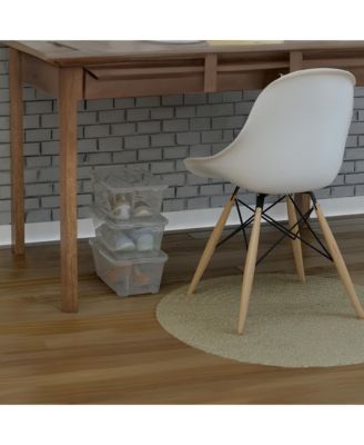 6L Shoe and Closet Storage Box Stacking Containers, Clear (20 Pack)