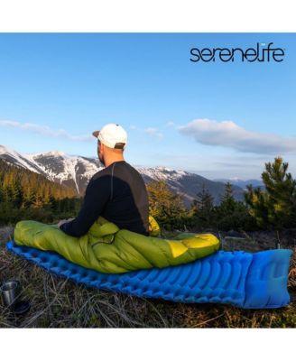 Ultralight Sleeping Pad with Carrying Bag, Compact & Lightweight, Blue