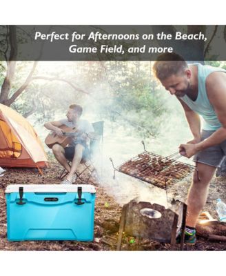 50-Quart Portable Cooler Box, Holds Up to 63 Cans