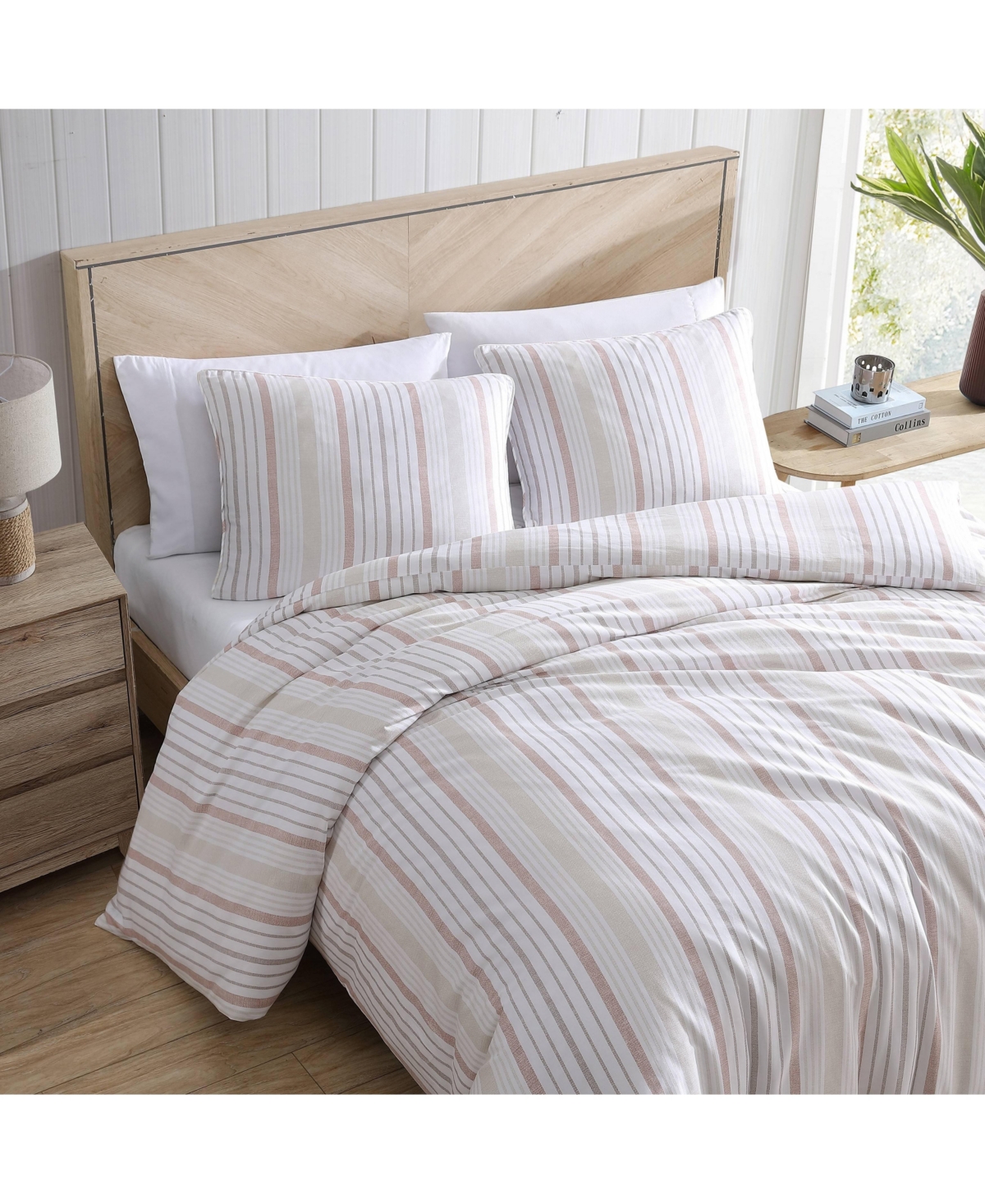 Stone Cottage Conrad Cotton Rust-Red 3 Piece Comforter Set-Full/Queen